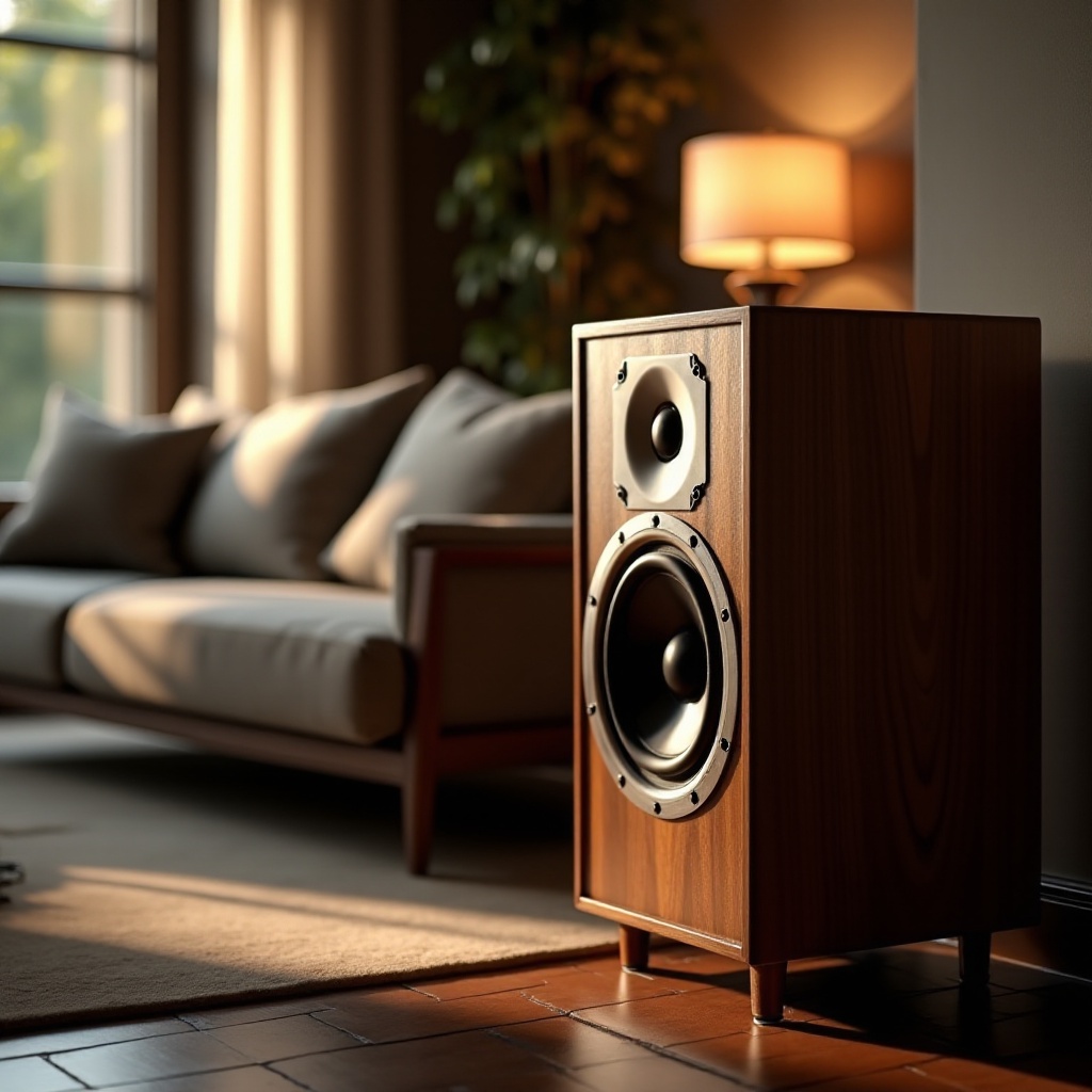 빈티지 느낌의 스피커