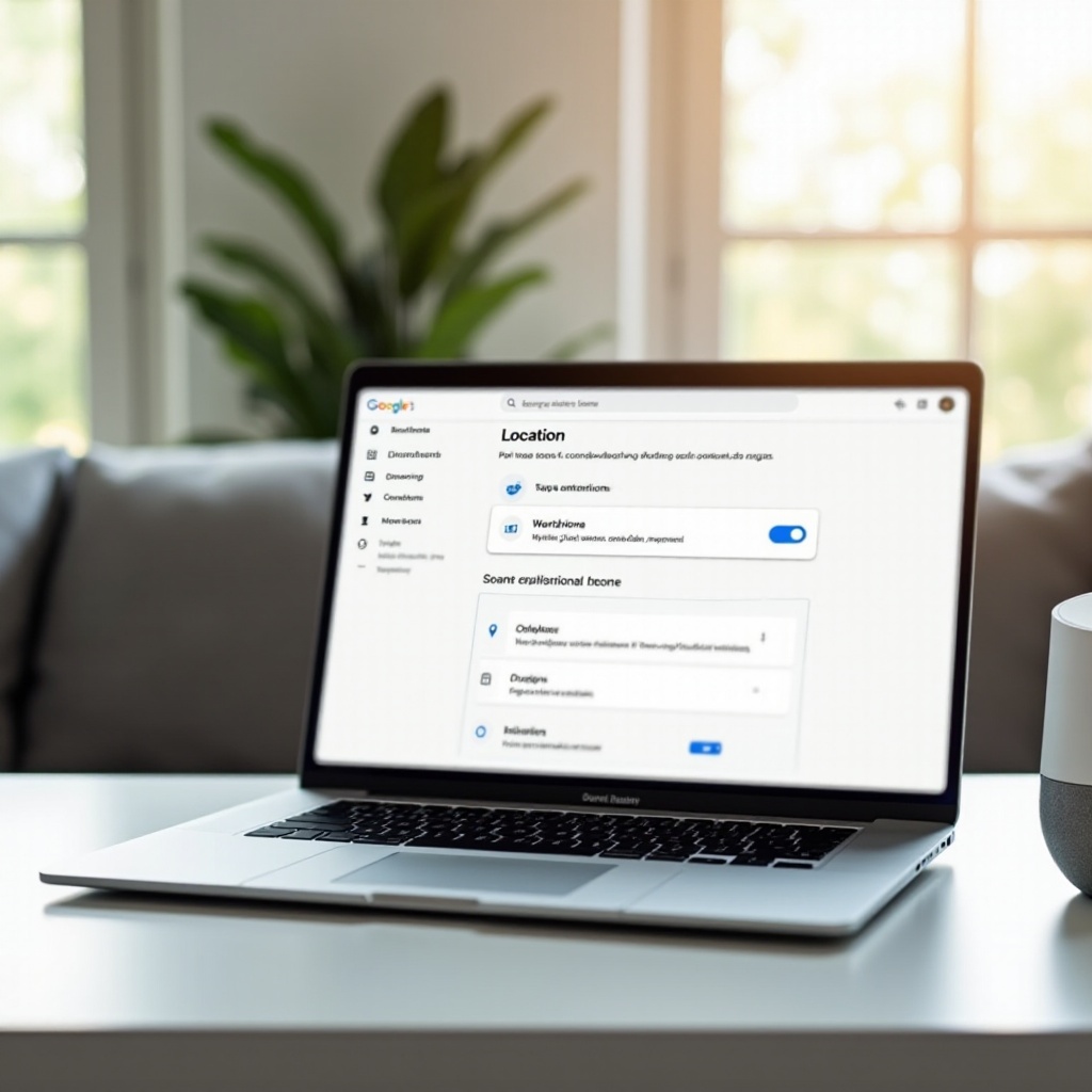 Google Home 在我筆記本電腦上的地理定位