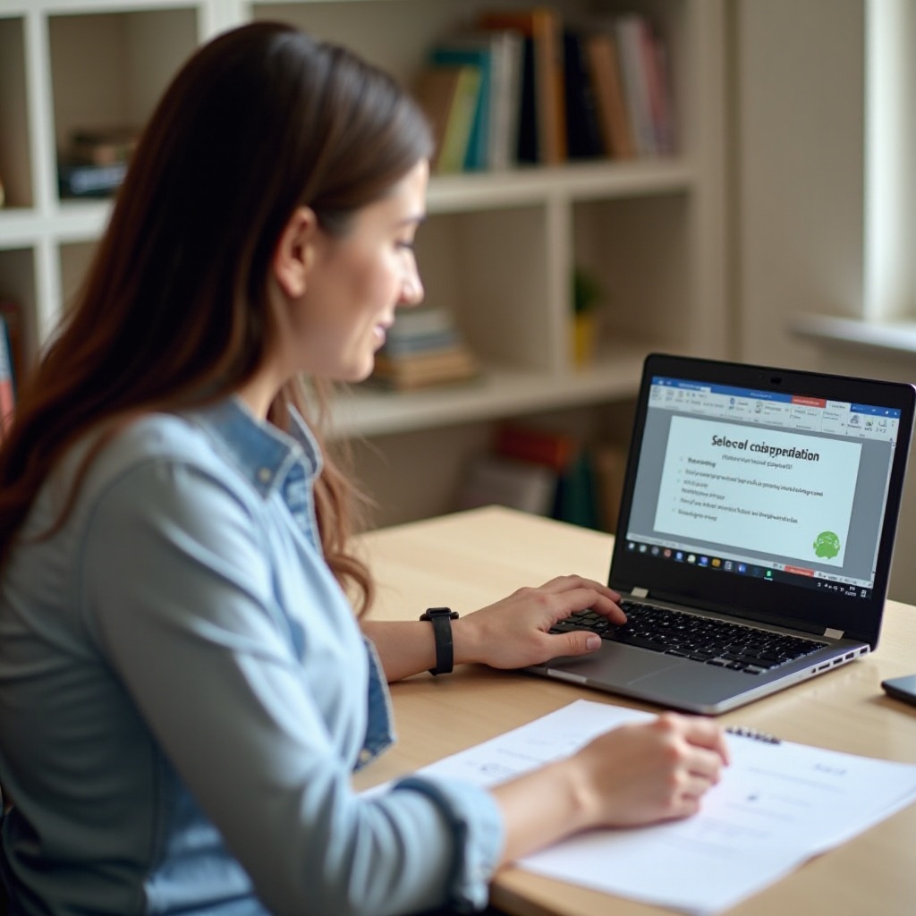 Cara merekam video diri sendiri saat mempresentasikan PowerPoint di Chromebook