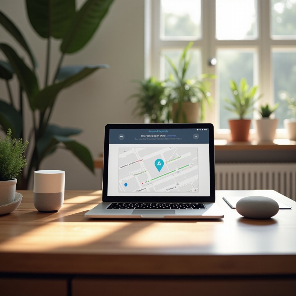 노트북에서 Google Home 지오로케이션