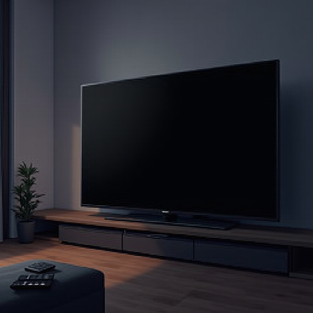 samsung tv ekranı sesle siyah