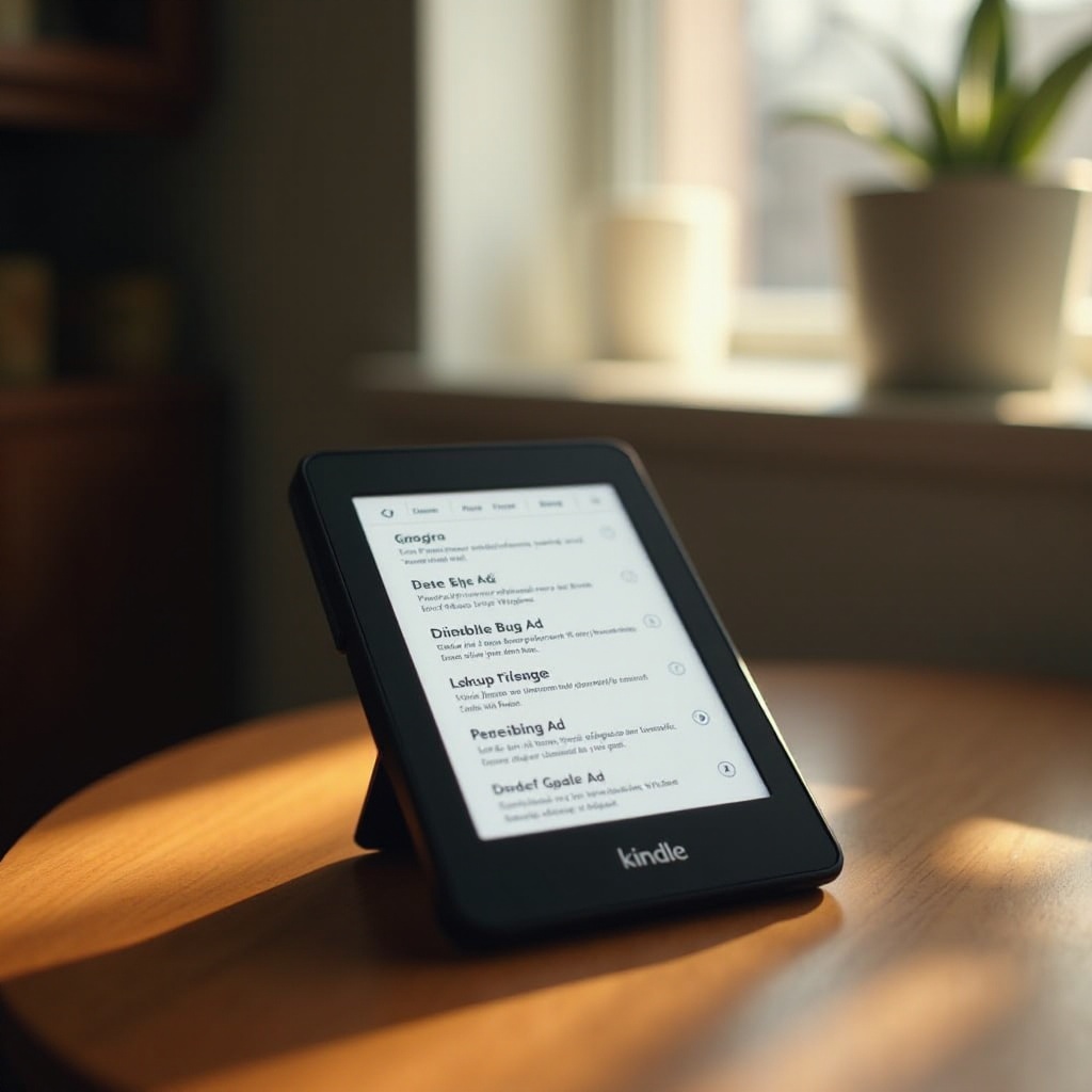 cara mematikan iklan di kindle