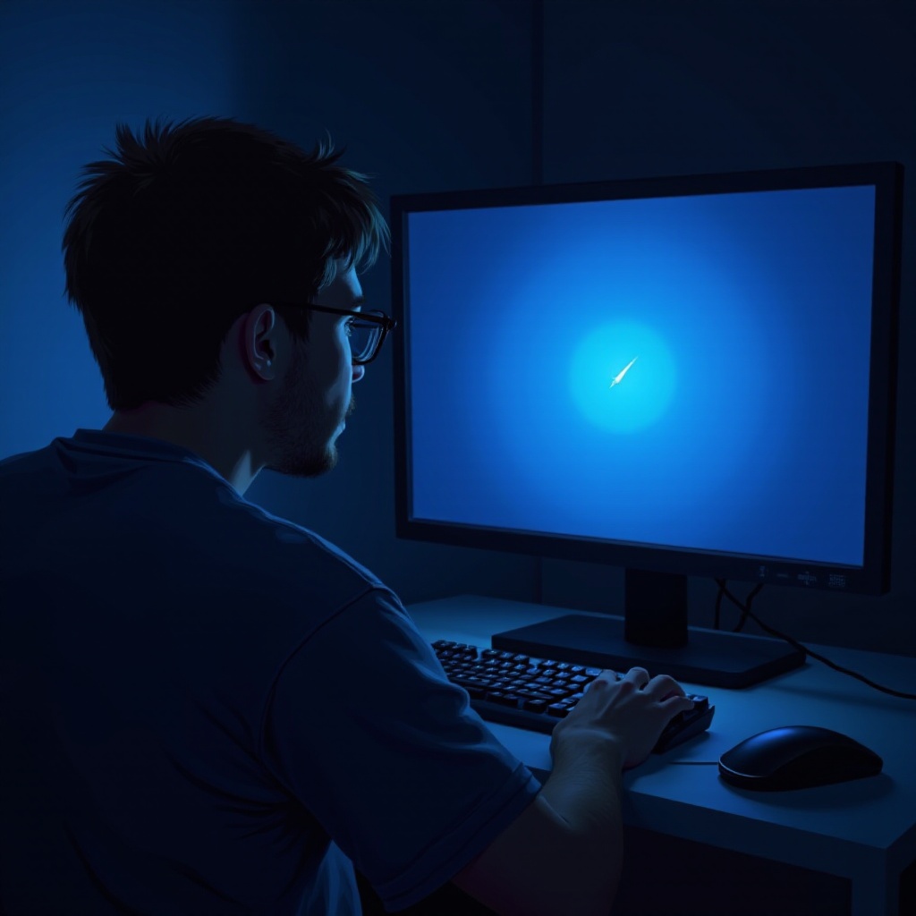 bilgisayar oyun oynarken mavi ekran veriyor