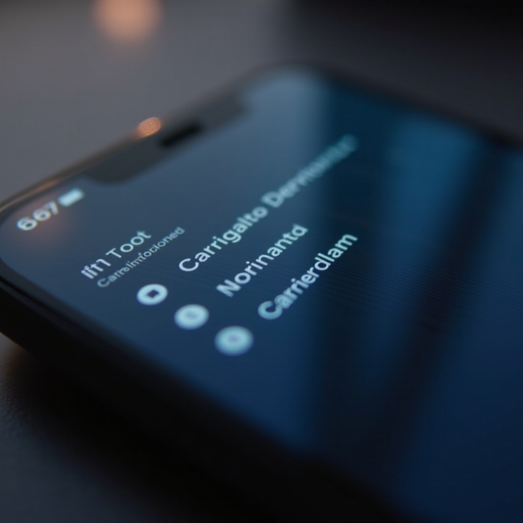 iPhone operatör ayarlarını sıfırla
