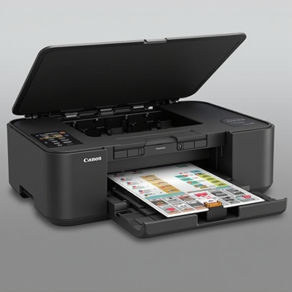 왜 Canon Pixma MG7720 프린터에 용지가 표시되지 않습니까?