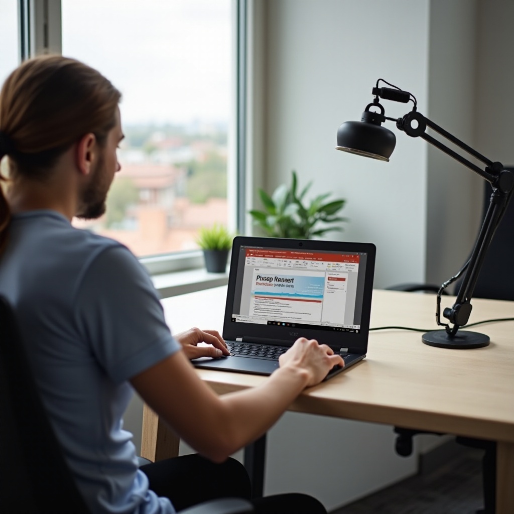 วิธีบันทึกวิดีโอตัวเองขณะนำเสนอ PowerPoint บน Chromebook