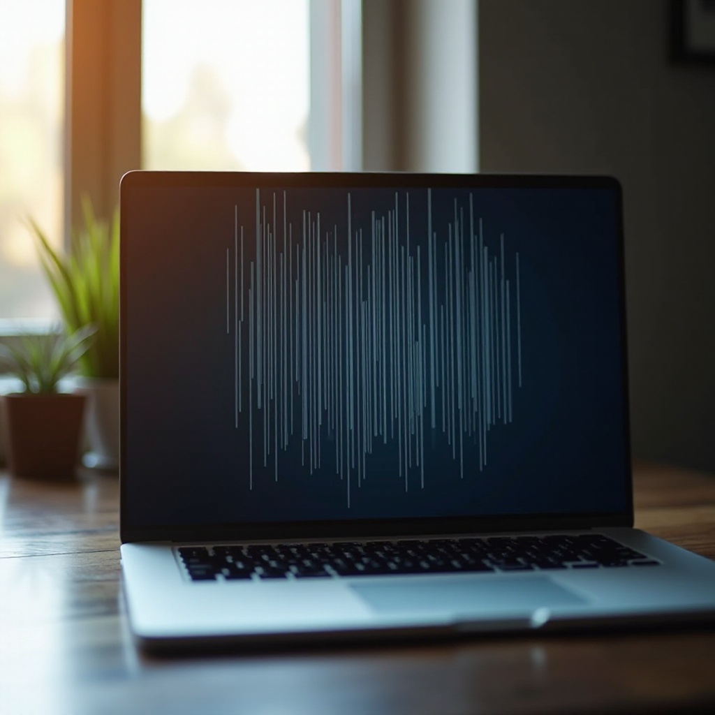 garis hitam vertikal di layar laptop