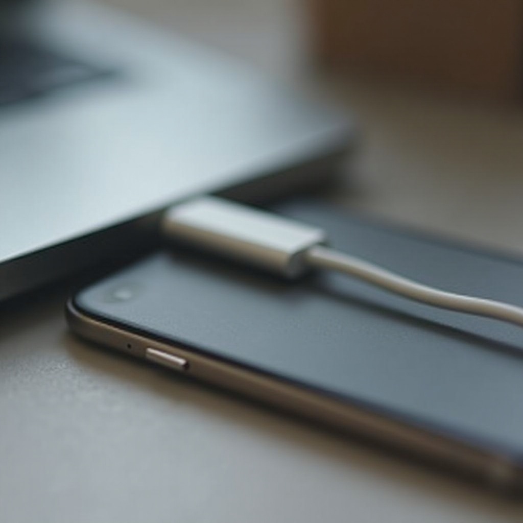 携帯は充電中だと言っているが、充電していない