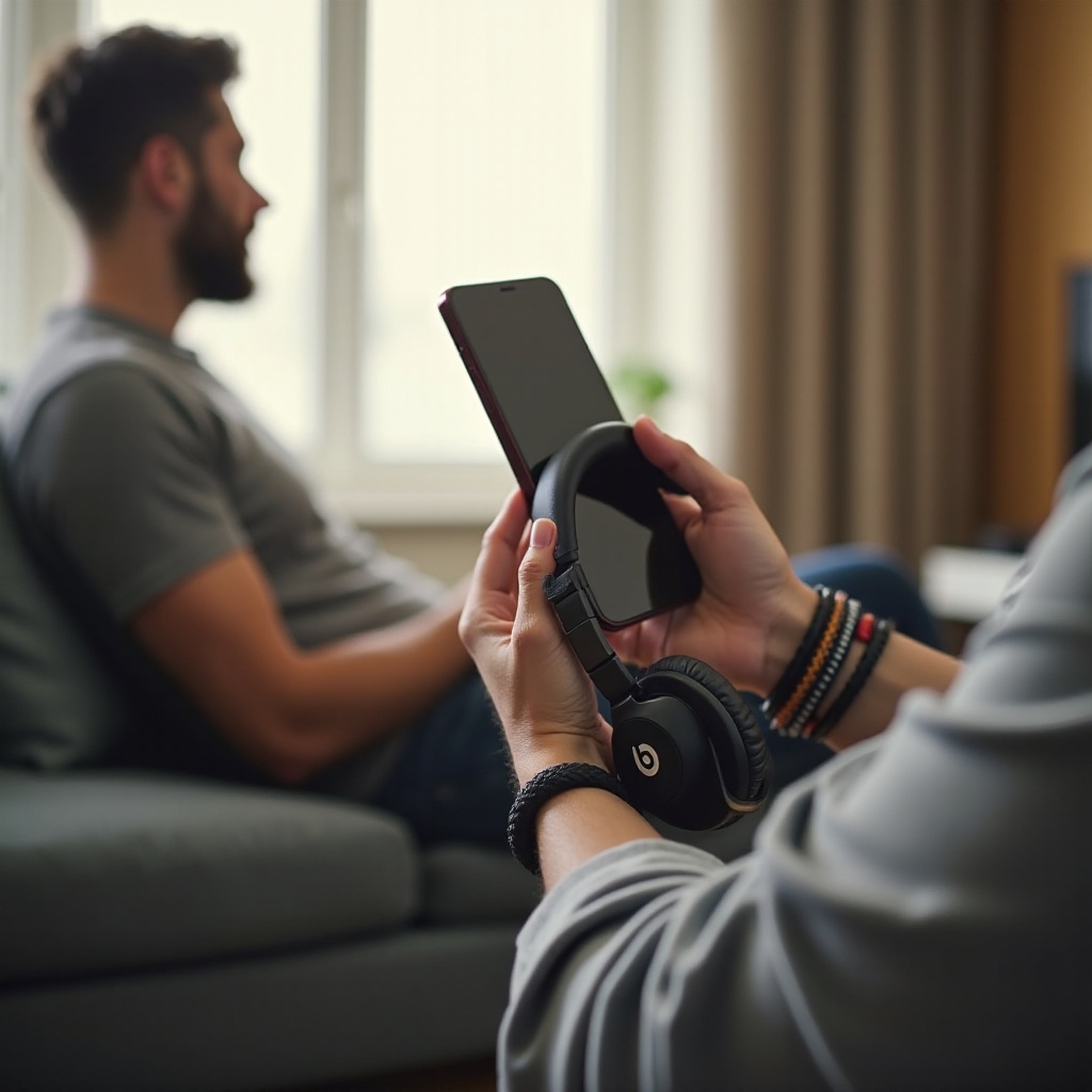 Beats Studio Pro が iPhone に接続