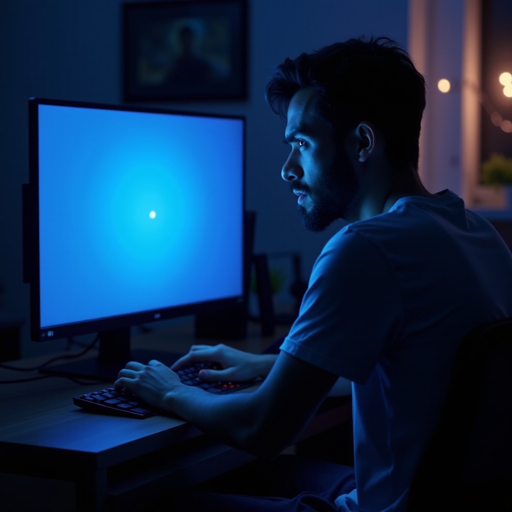 게임을 할 때 컴퓨터가 블루 스크린이 됩니다